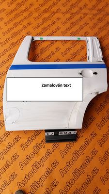 Levé zadní dveře Škoda Yeti 5L0833311